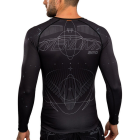 Рашгард -  Venum Eclipse Long Sleeve Rashguard - Black/Ivori​